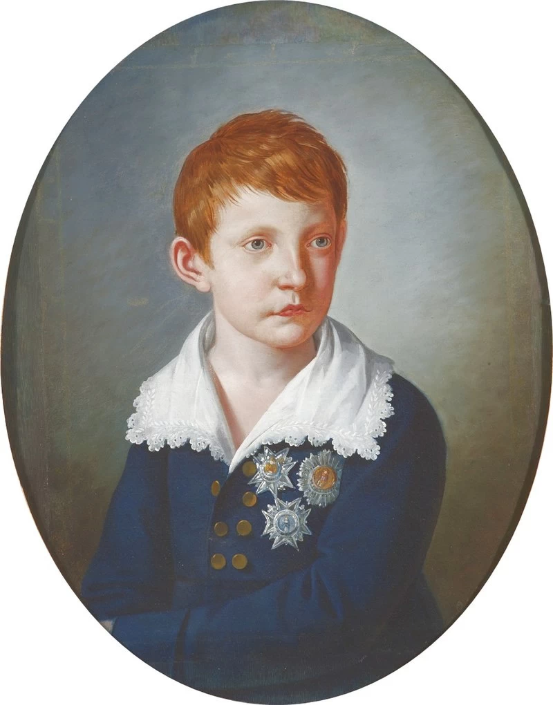 Ritratto di Carlo Ferdinando (1811 - 1862), fu il quinto figlio di Francesco I e di Maria Isabella, Reggia di Caserta